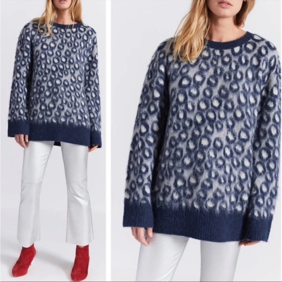 NWT Current/Elliot The Cali Sweater in Leopard Print - Picture 12 of 14